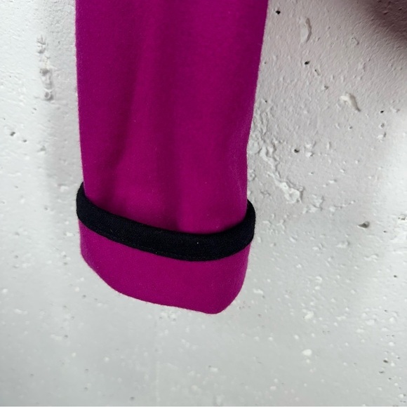 beppa Women’s size Small Fuchsia and Black Deco Wool Blazer - Picture 9 of 13
